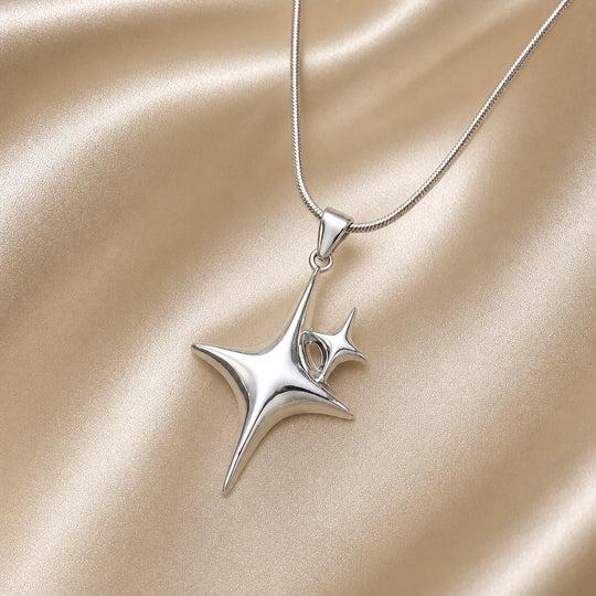 Collier Nordstjerne en Or Blanc