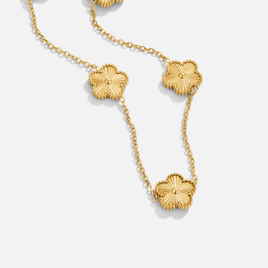 Collier Cluster de Trèfles en Or