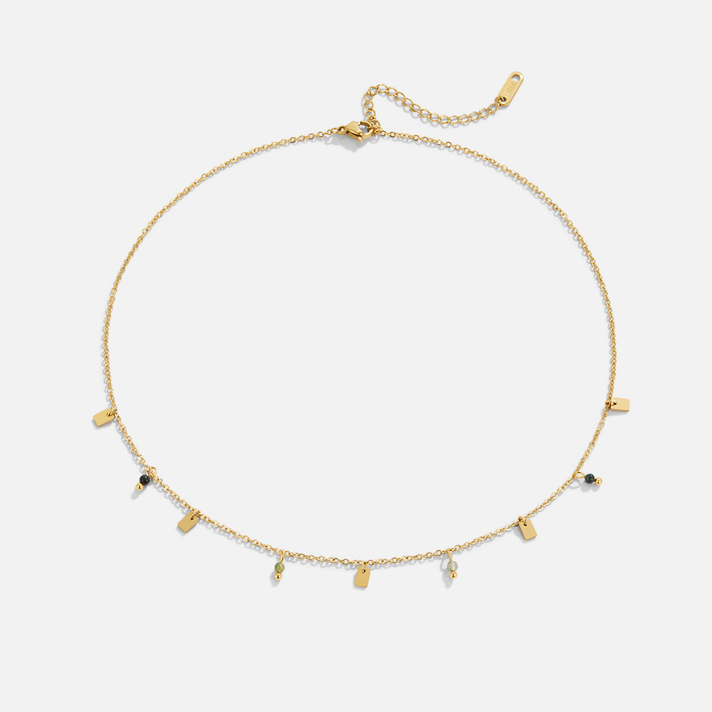 Collier Goutte Carrée Tara Or