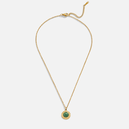 Collier en Pièce d'Aventurine Verte