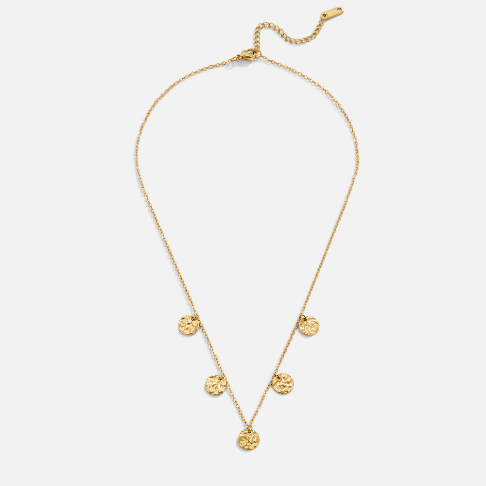 Collier en pièce martelée Elodie
