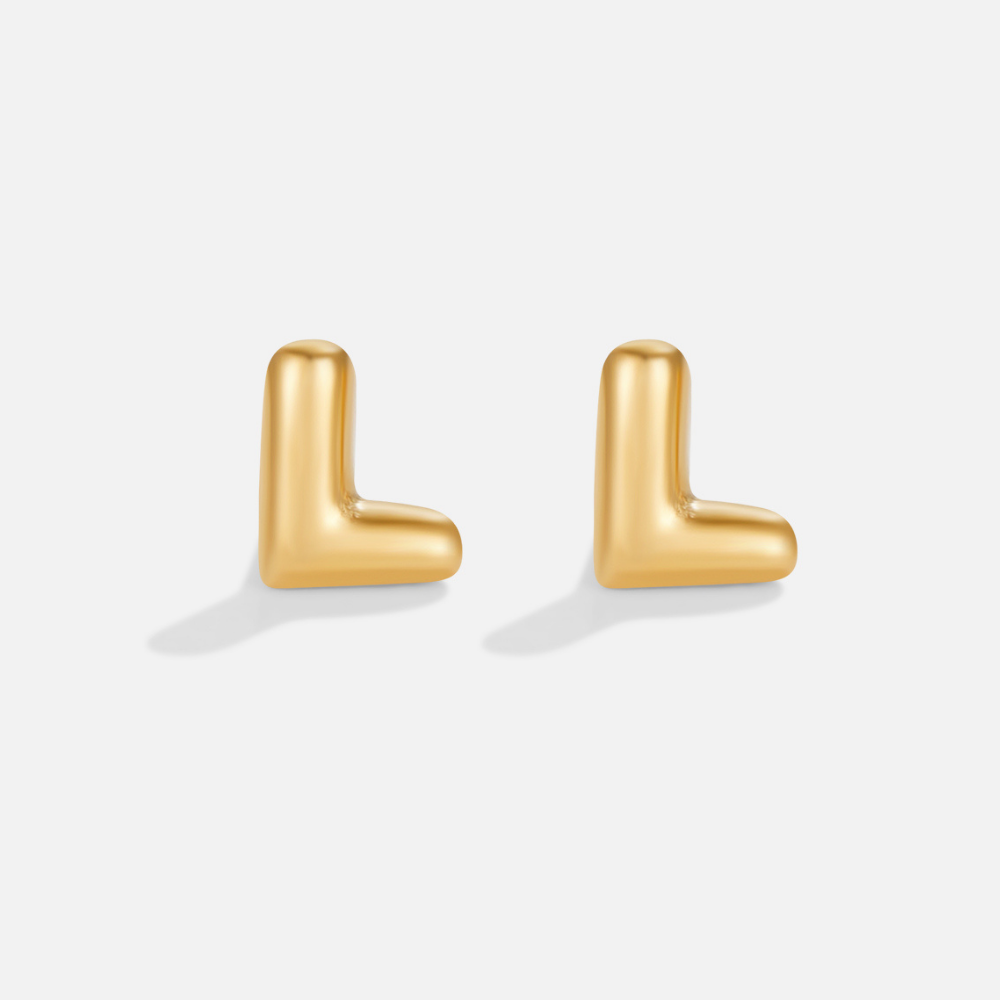 Boucles d'Oreilles Lettres en Or
