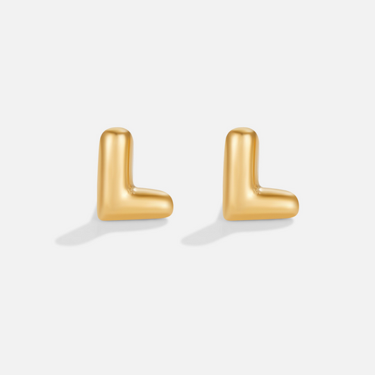 Boucles d'Oreilles Lettres en Or
