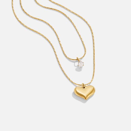 Collier Pendentif Cœur Superposé Amari