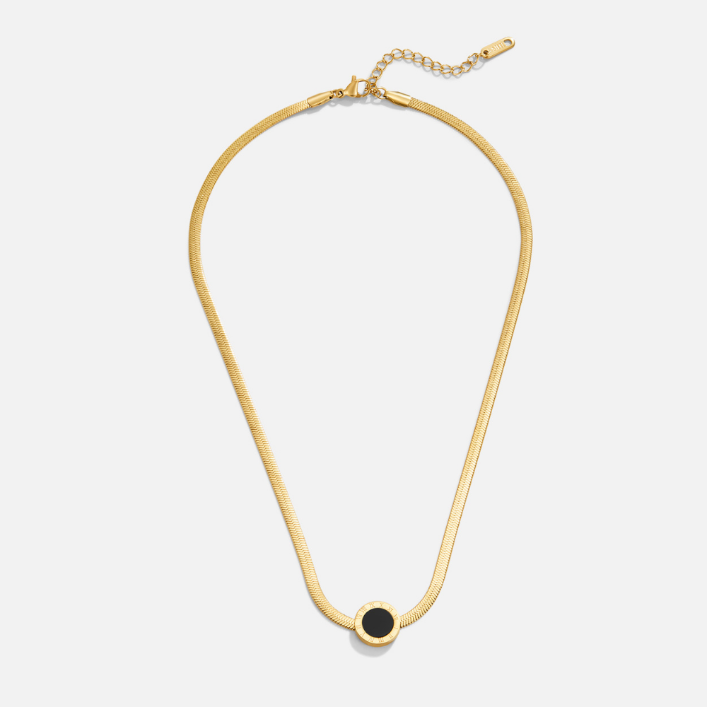Collier Pendentif Azalea Noir