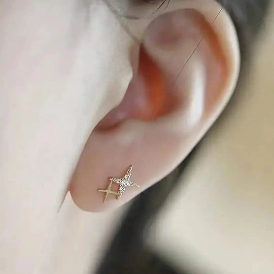 Boucles d'oreilles Étoiles Scintillantes