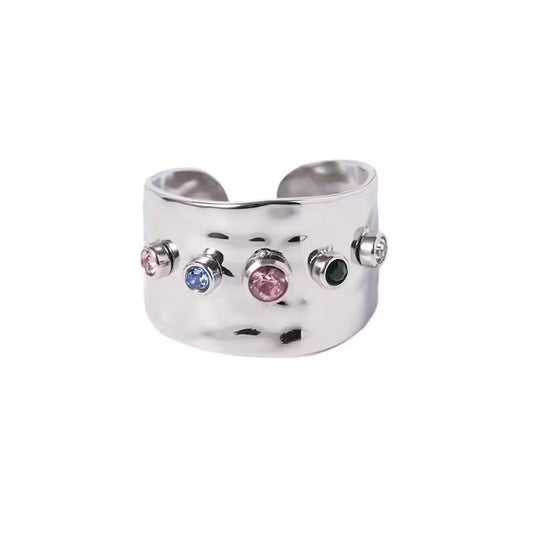 Bague Vintage en Zircon Cubique Doré