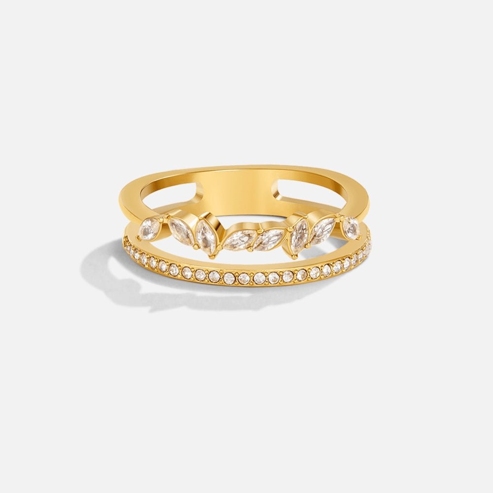 Bague en Cristal Mia en Or 18K