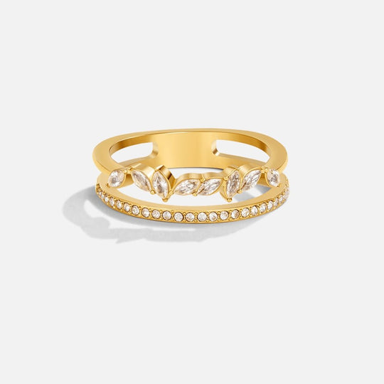 Bague en Cristal Mia en Or 18K
