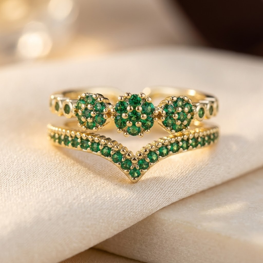 Bague en Émeraude et Or