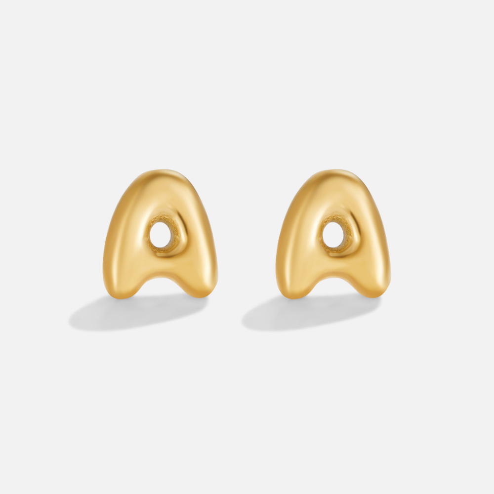 Boucles d'Oreilles Lettres en Or