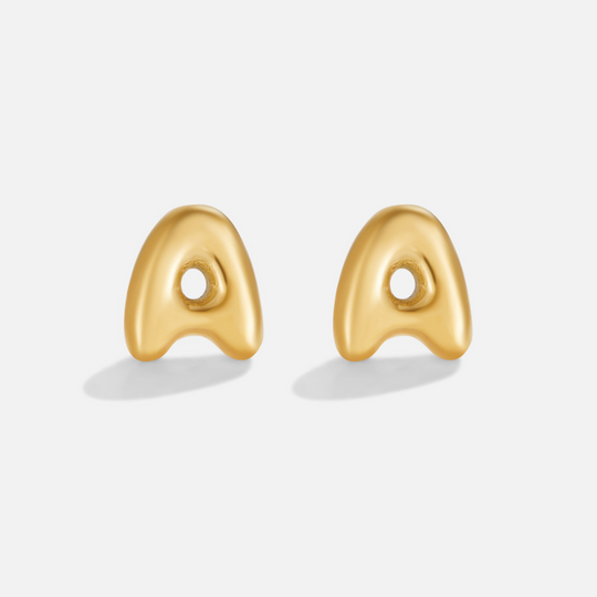 Boucles d'Oreilles Lettres en Or
