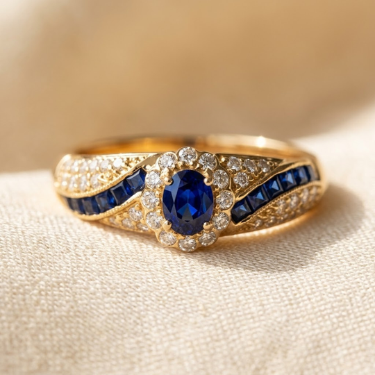 Bague en Or Saphir