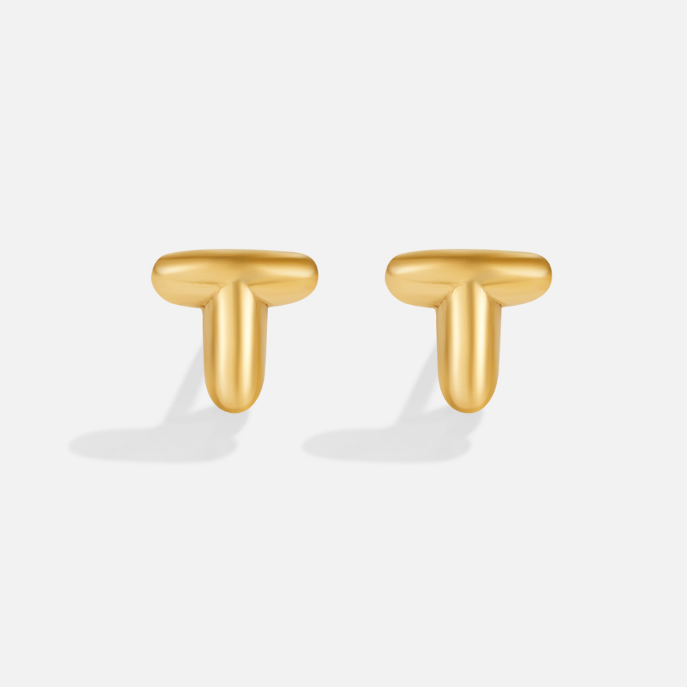 Boucles d'Oreilles Lettres en Or