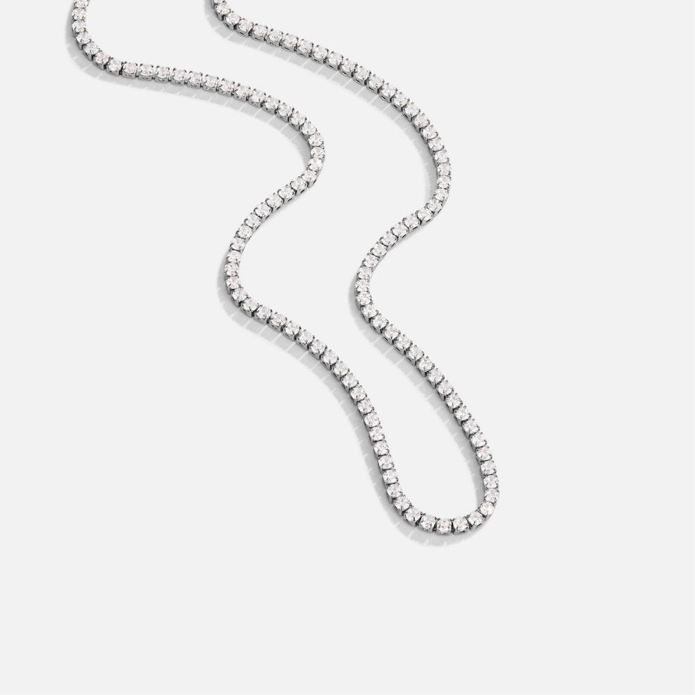 Collier Argent Cristal Cordelia