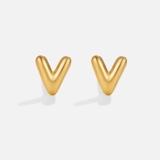 Boucles d'Oreilles Lettres en Or