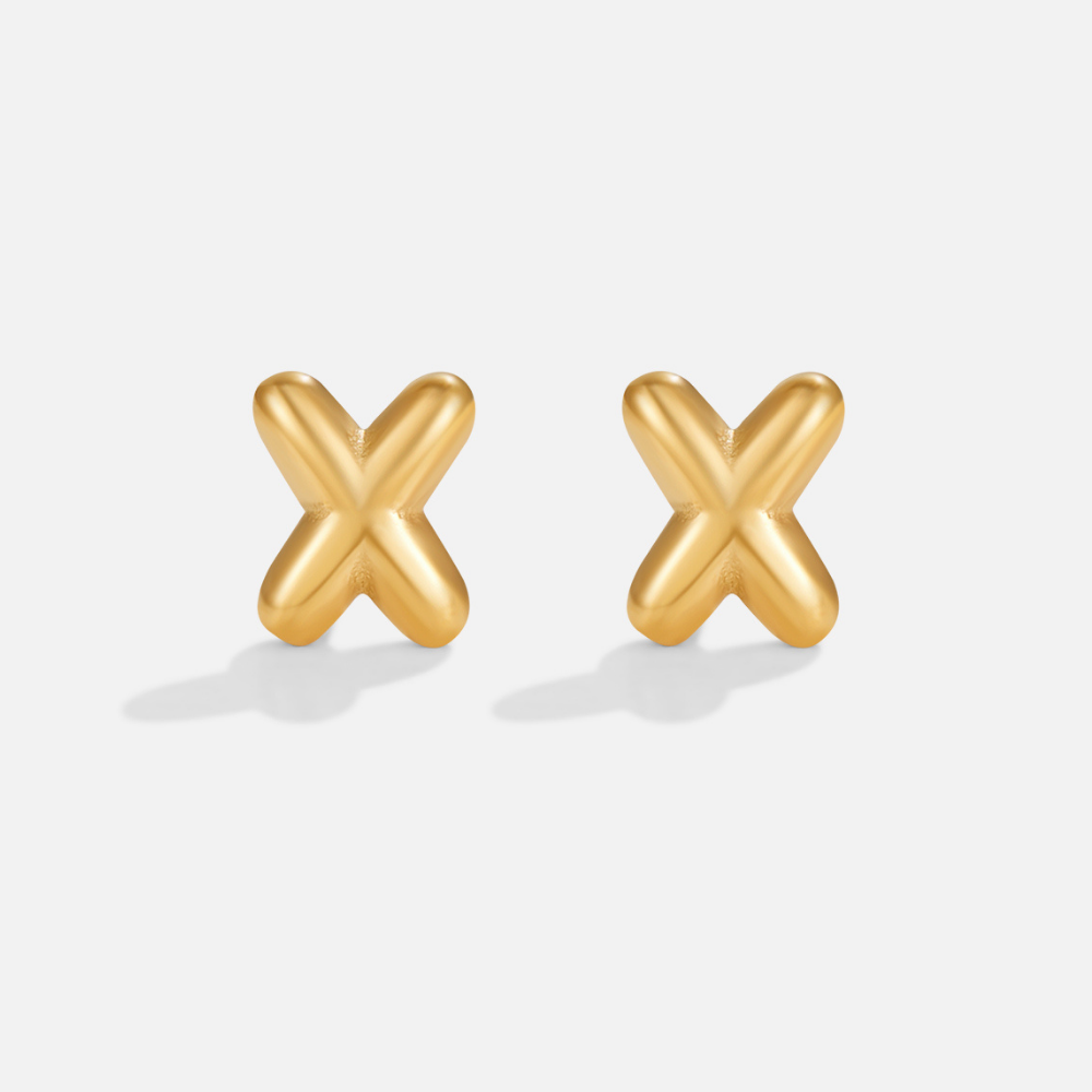 Boucles d'Oreilles Lettres en Or