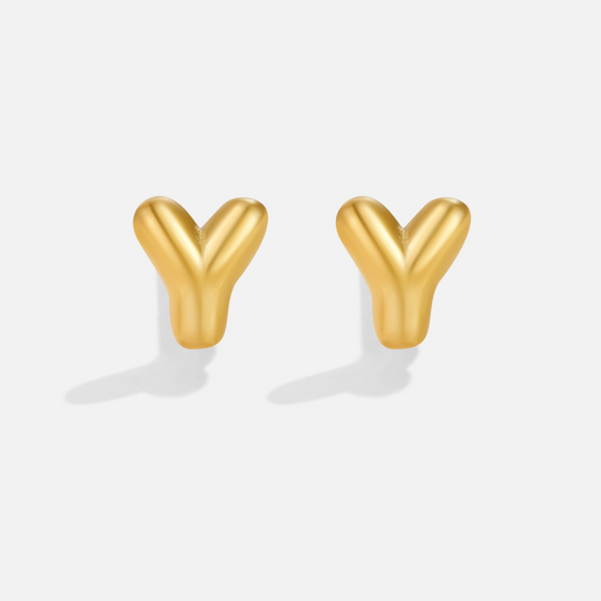 Boucles d'Oreilles Lettres en Or