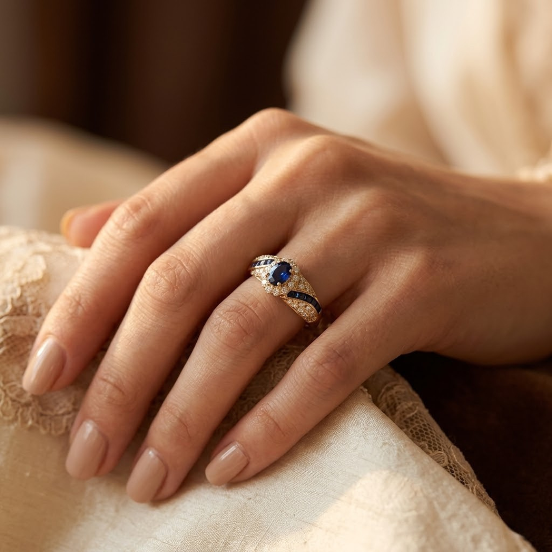Bague en Or Saphir
