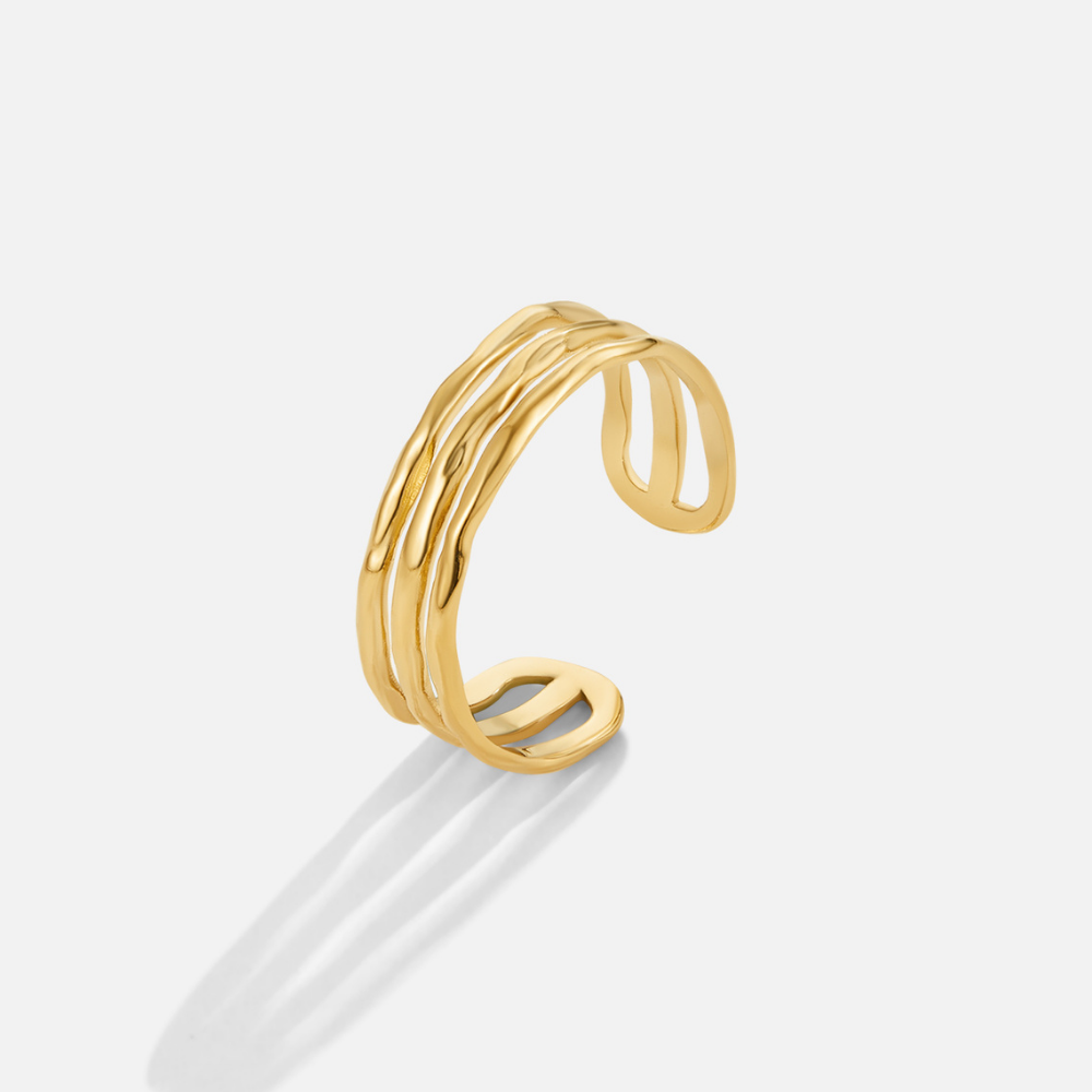 Bague en Or Superposée de l'Ohio