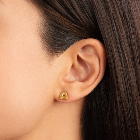 Boucles d'Oreilles Lettres en Or