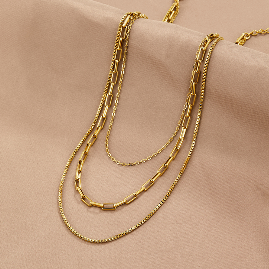 Collier à Chaîne Superposée Miela