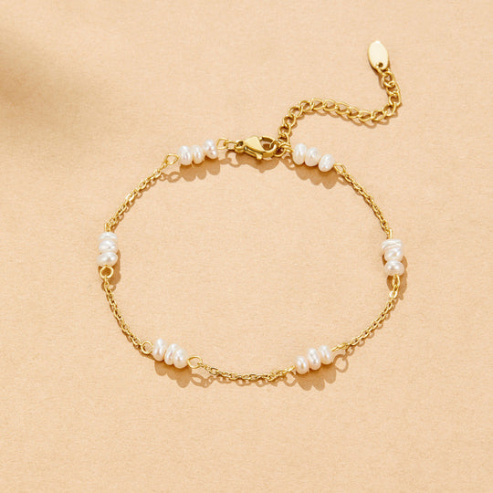 Bracelet de cheville Alena Pearl