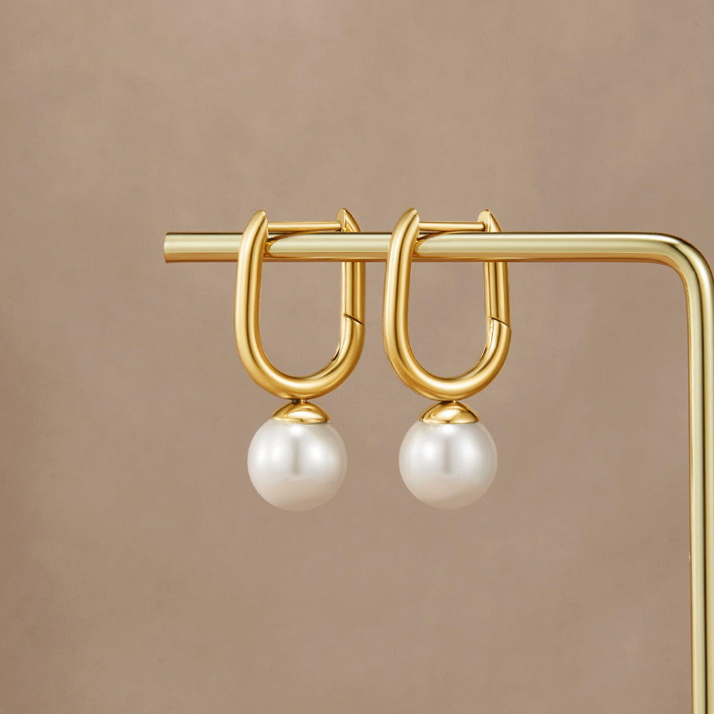 Boucles d'oreilles créoles Cora Pearl
