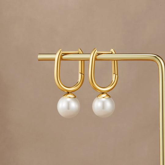 Boucles d'oreilles créoles Cora Pearl