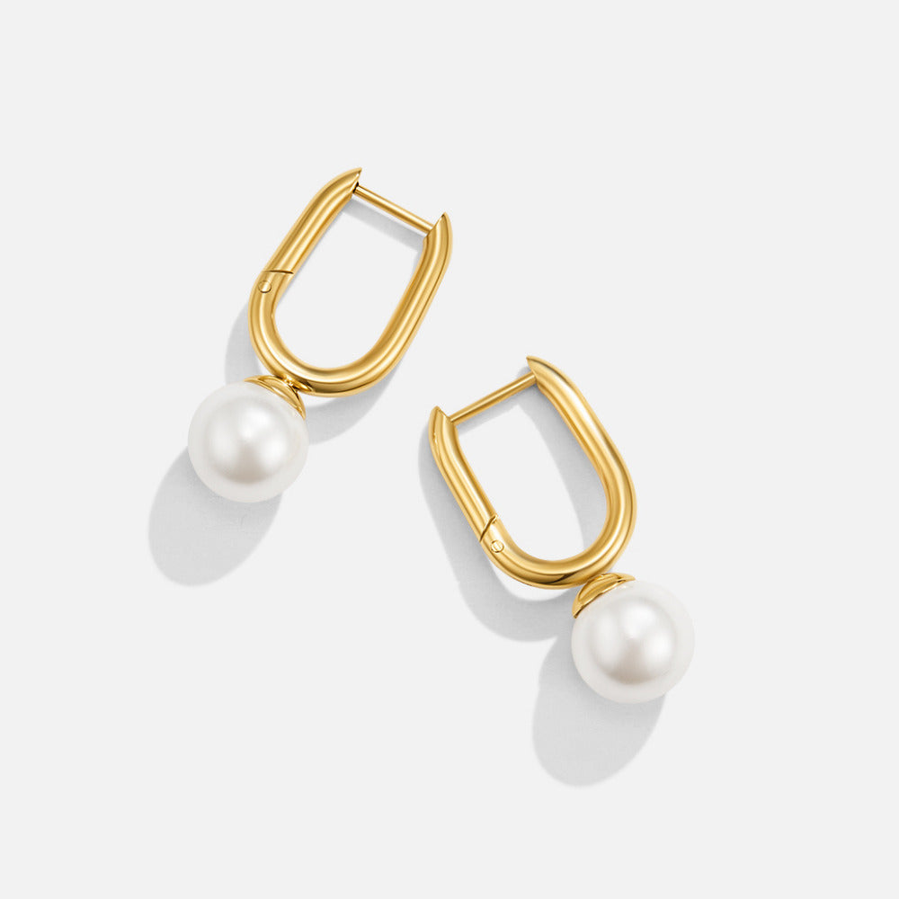 Boucles d'oreilles créoles Cora Pearl