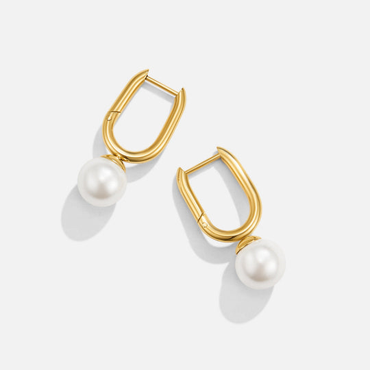 Boucles d'oreilles créoles Cora Pearl