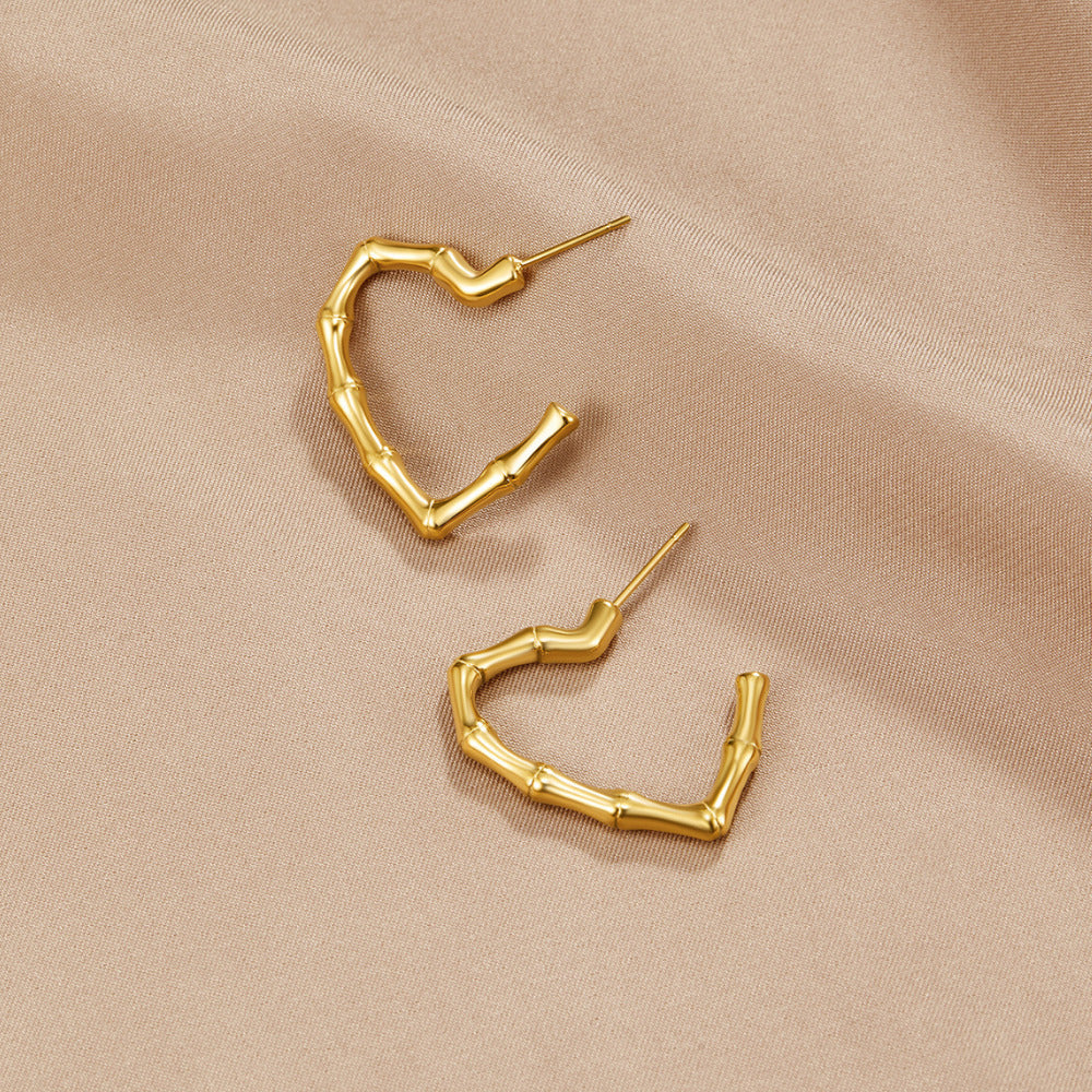 Boucles d'oreilles créoles Amour Éternel
