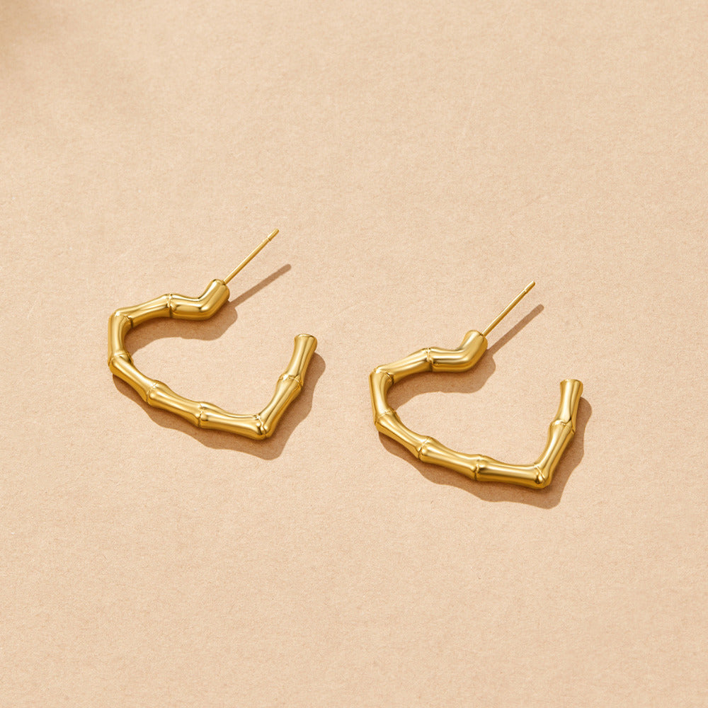 Boucles d'oreilles créoles Amour Éternel