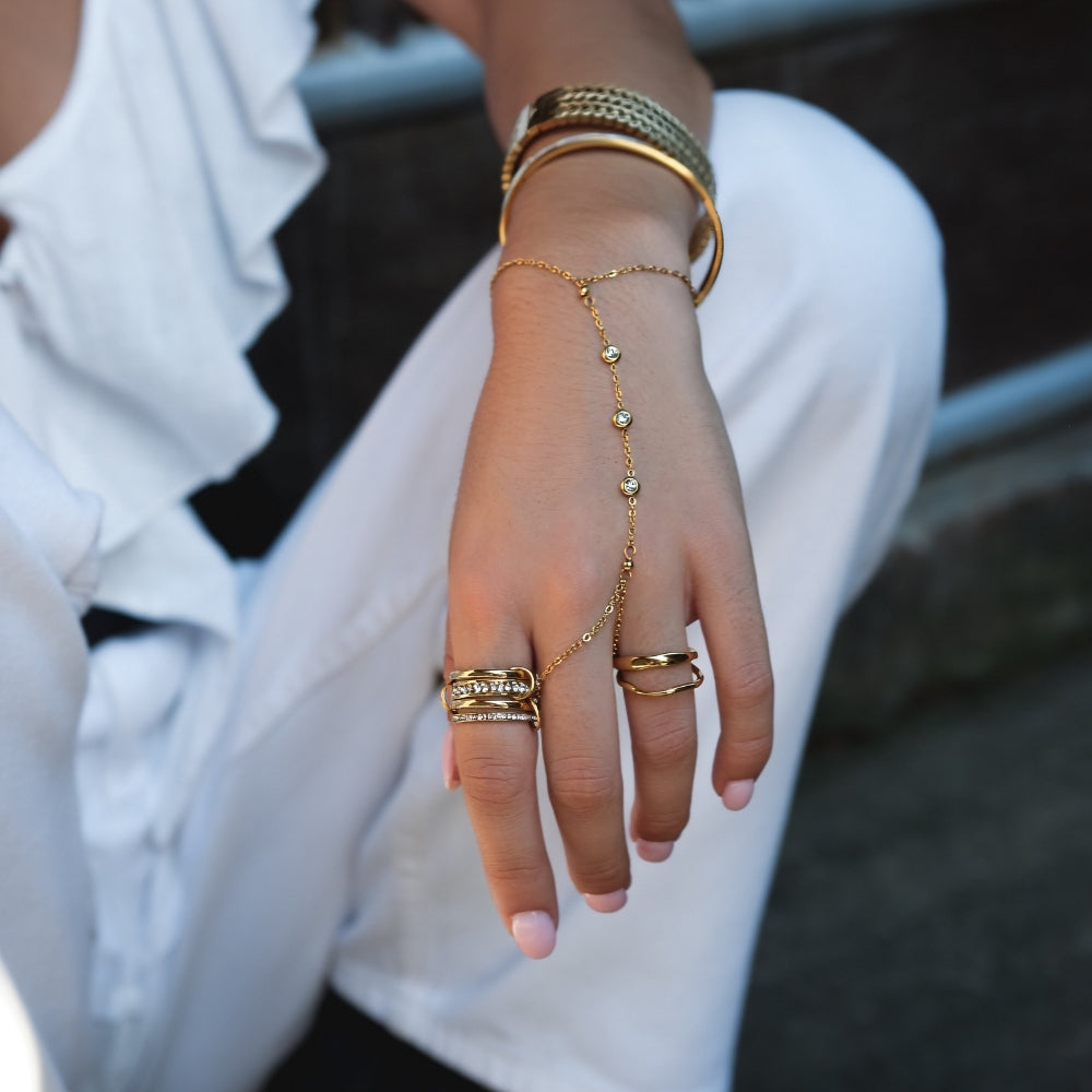 Bague Cristal et Or 'Pour Toujours'