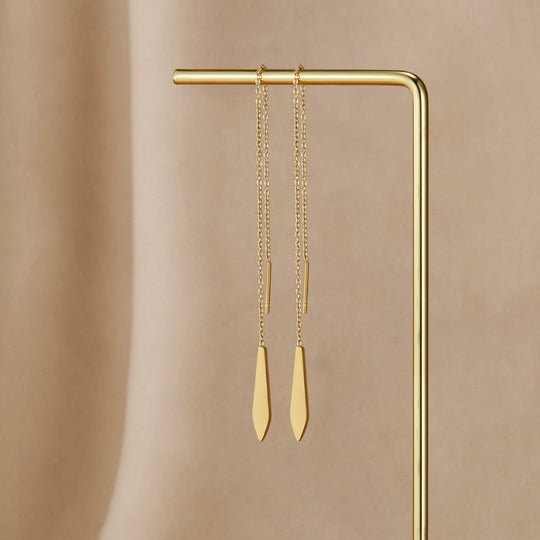 Boucles d'oreilles à franges en or Dakota