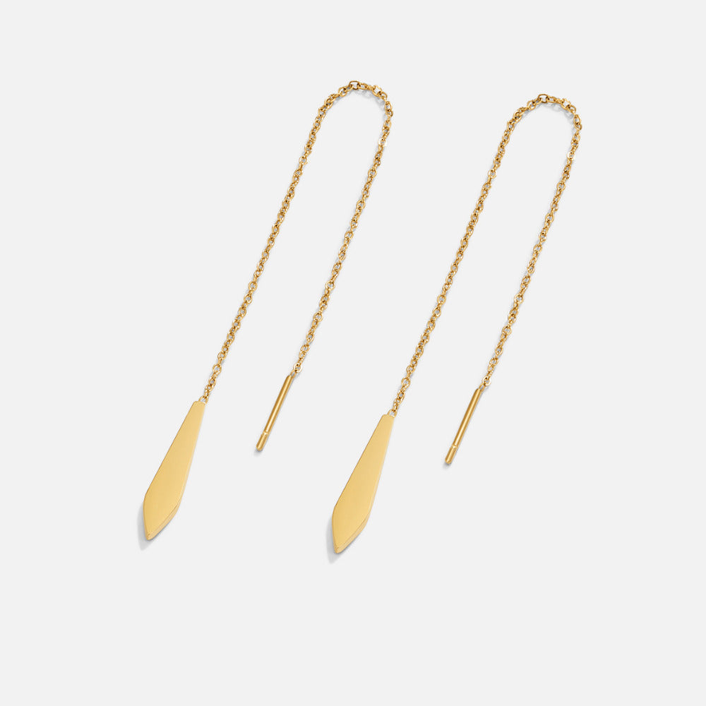 Boucles d'oreilles à franges en or Dakota