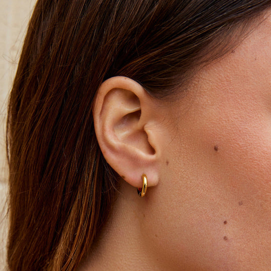 Ensemble de Mini Boucles d'Oreilles Trio en Or