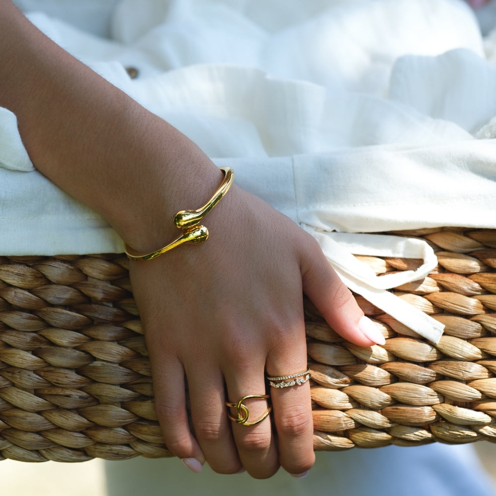Bracelet en goutte d'or