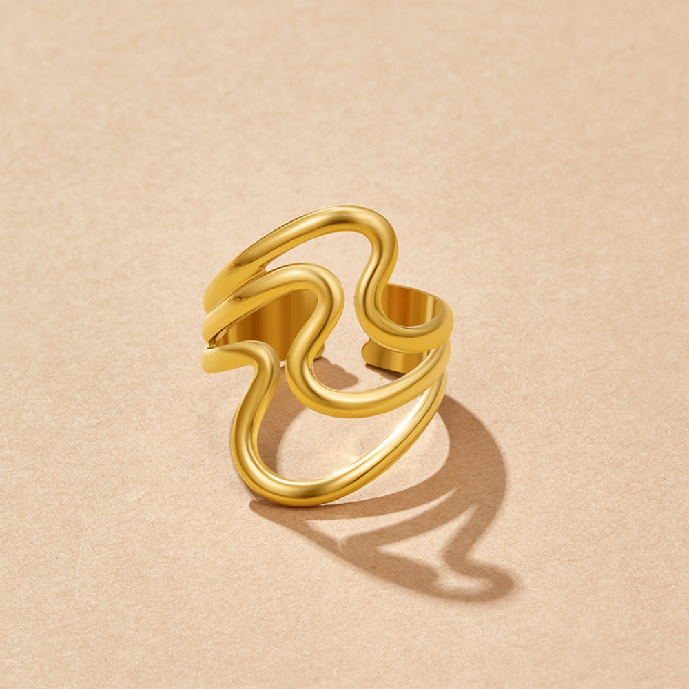 Bague Enveloppante Waves en Or