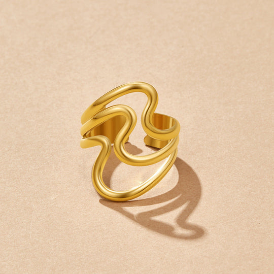 Bague Enveloppante Waves en Or
