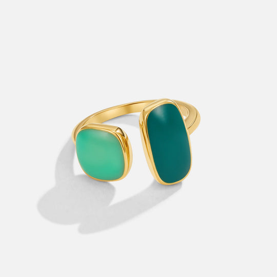 Bague Enveloppante en Saule Vert