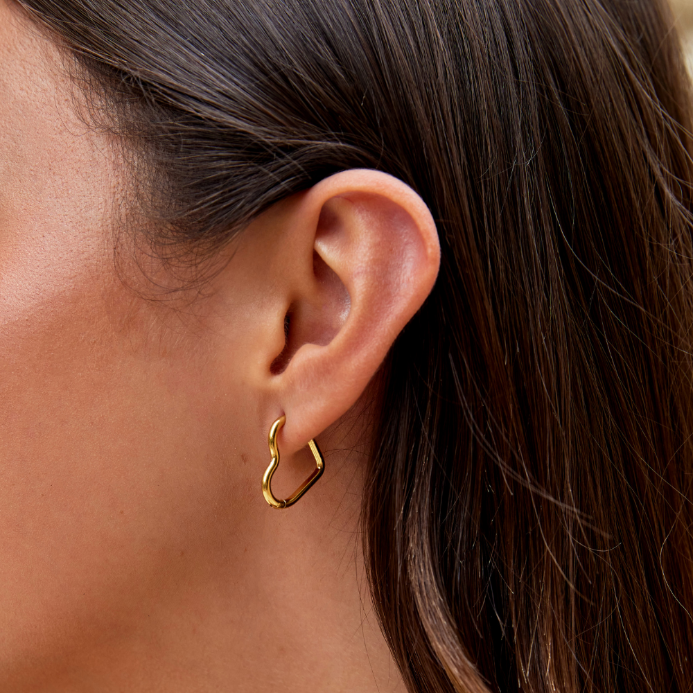 Boucles d'oreilles en or cœur
