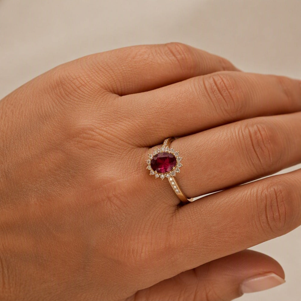 Bague de déclaration Halo Héritage