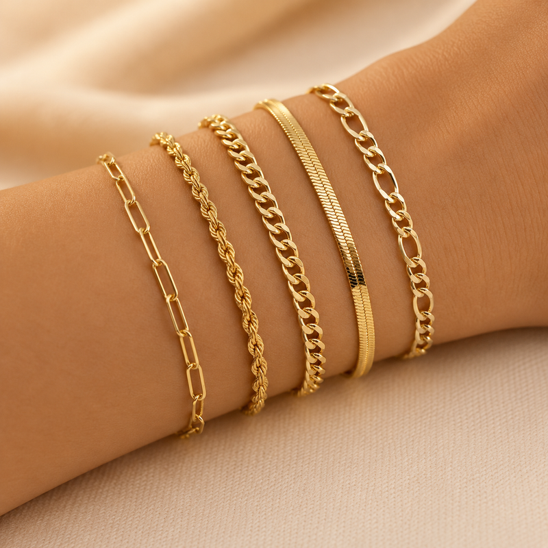 Ensemble de Bracelets en Or