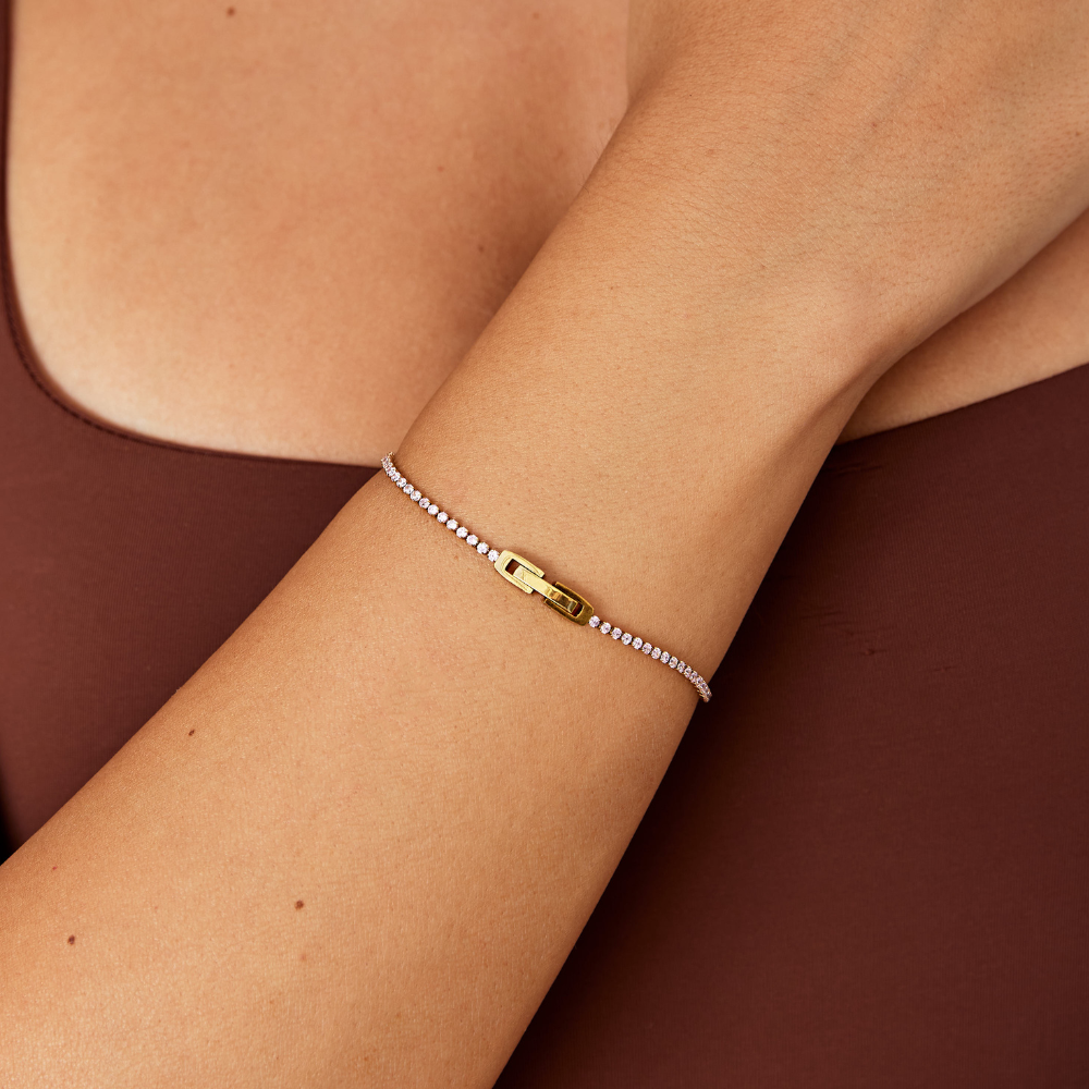 Bracelet en Cristal Rose Kiera