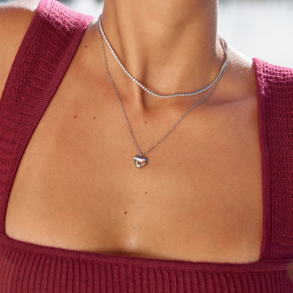 Collier Argent Cristal Cordelia