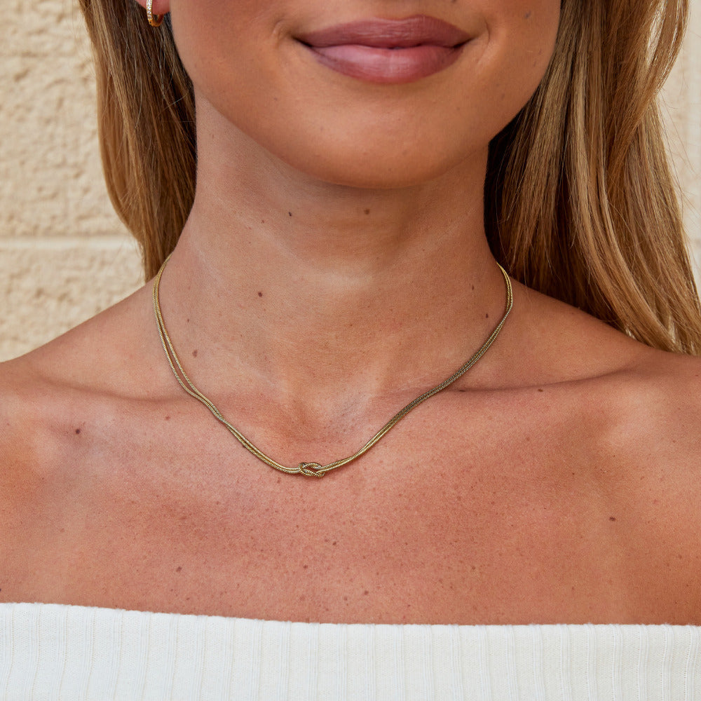 Collier Chaîne Nouée en Or