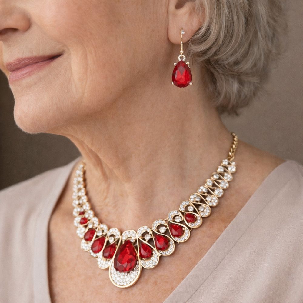 Ensemble de Bijoux Maevina Crimselle