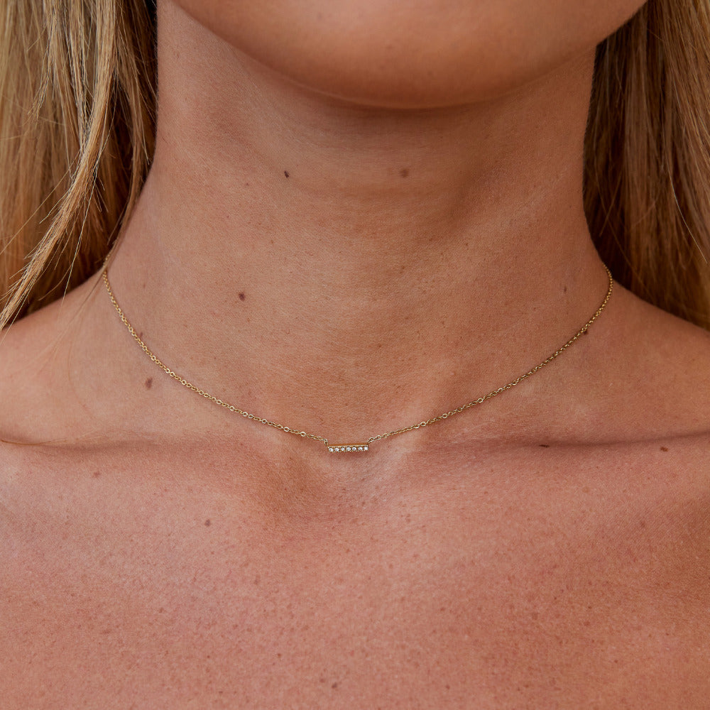 Collier Pendentif Bar en Cristal Missy