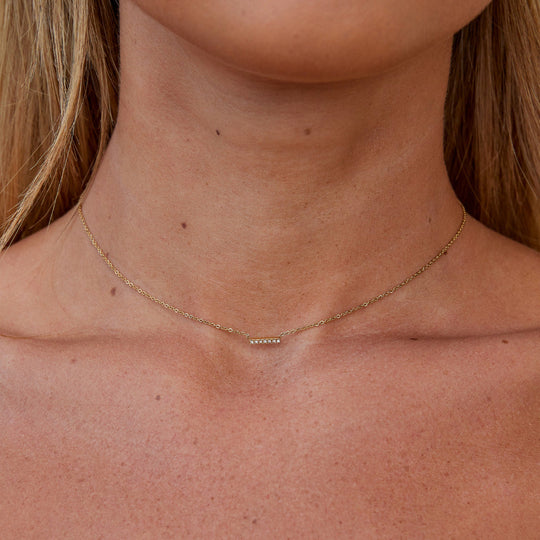 Collier Pendentif Bar en Cristal Missy